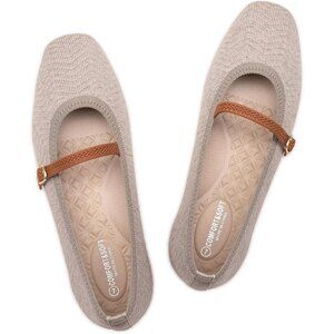 Frank Mully Mary Jane Women Green Mesh Slip on Square-Toe Ankle Strap Flat Shoes